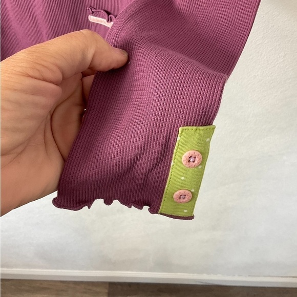 Matilda Jane Girls Darling Details Mini-Pocket Long Sleeve Shirt Top Sz 8 - Picture 3 of 4